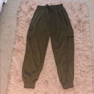 Glam Olive Green Women's Cargo Pants